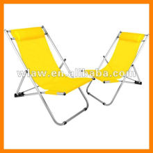 Chaise longue de plage en aluminium